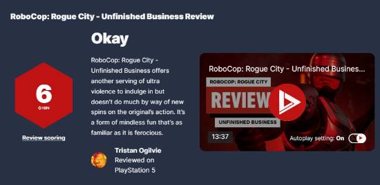 聚赢配资网 《机械战警》DLC IGN6分：足够爽快但缺乏创新